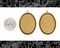 30mm x 40mm Antiqued Brass Cameo Frames - Set of Two - AB-F07